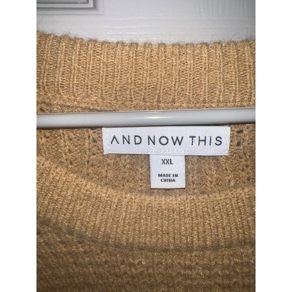 And Now This Oversized Waffle Knit Sweater‎ - XXL - New with Tags - Picture 4 of 16
